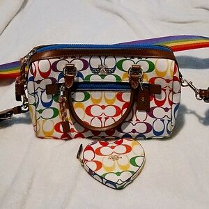 Coach Rowan Pride Collection 2021 Limited with matching Coin Purse‎